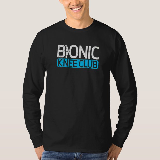 Camiseta Bionic Knee Surgery Club Posta Knee Replacement Su (Frente)