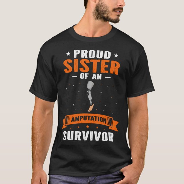 Camiseta Bionic Leg Theme and Amputation Survivor Theme (Frente)