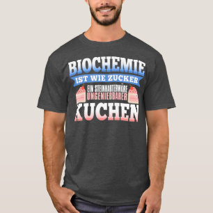 Camiseta Bioquímica como o açúcar é um saco rockhard não co