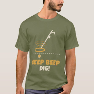 Camiseta Bip Bip Cavepi Metal Detectando Detectorista
