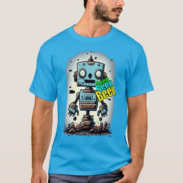 Camiseta Bipe Vintage Bipe Robô Clássico T-shirt (Frente)