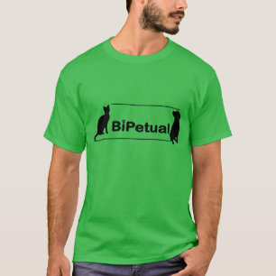 Camiseta BiPetual engraçado para proprietários do animal 