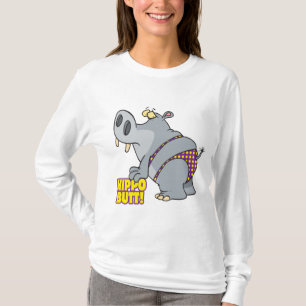Camiseta biquíni bunda de hipopótamo
