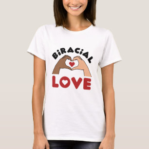 Camiseta Biracial Love Mixace Race Casal