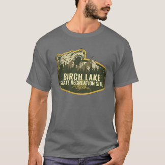 Camiseta Birch Lake State Recreation Site Alaska Retro Badg