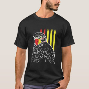 Camiseta Bird Alemã - Águia - Alemanha Enfrenta Máscara - P