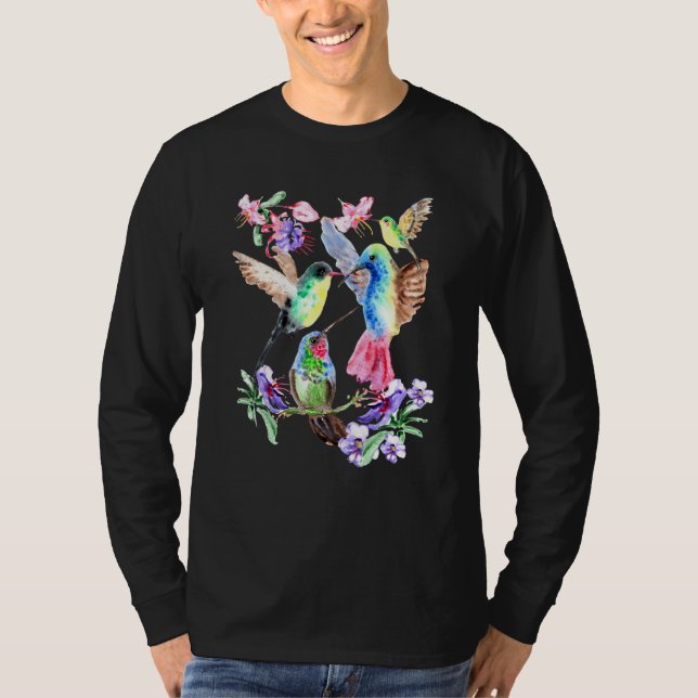 Camiseta Bird Bird Cute Hummingbird Bird Wating (Frente)