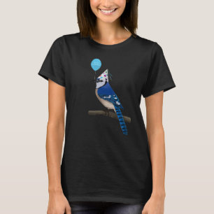 Camiseta Bird Design Blue jay Birder Animal Engraçado Anive