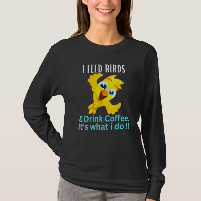 Camiseta Bird Feeder Retro Classic Love Garden Birds 2 (Frente)
