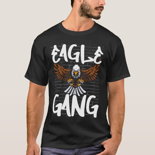 Camiseta Bird  Flying Animal Ornithology Eagle Gang (Frente)