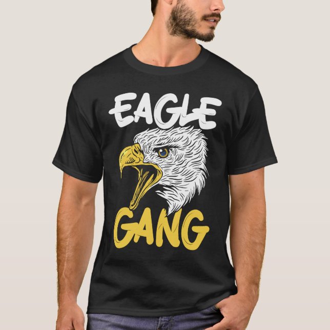 Camiseta Bird  Flying Animal Ornithology Eagle Gang  1 (Frente)