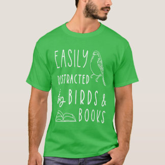 Camiseta Bird Lover Birds Livros Birdbird Observando para