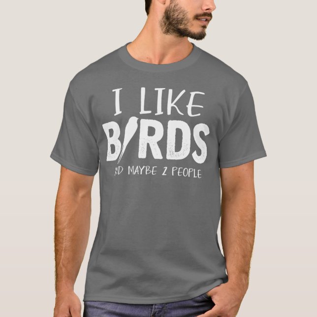 Camiseta Bird Lover Piada Pessoas Budget Parrot Hummingbird (Frente)
