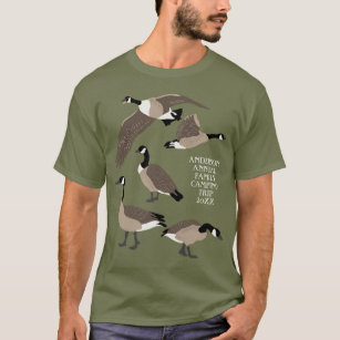 Camiseta Bird Lovers Canada Geese Ilustração Personalizada