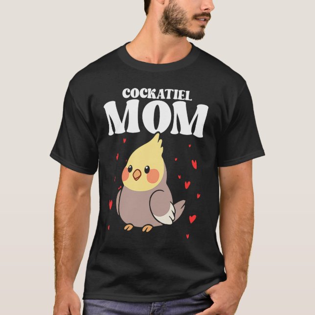Camiseta Bird Mom Cockatiels Birding Bird Watching Mother B (Frente)