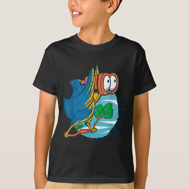 Camiseta Bird Nerd Funny Bird Watching Birds Lover Ornithol (Frente)