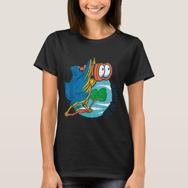 Camiseta Bird Nerd Funny Bird Watching Birds Lover Ornithol (Frente)