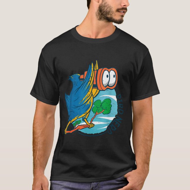 Camiseta Bird Nerd Funny Bird Watching Birds Lover Ornithol (Frente)