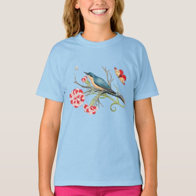 Camiseta Bird on a Tree Branch (Frente)