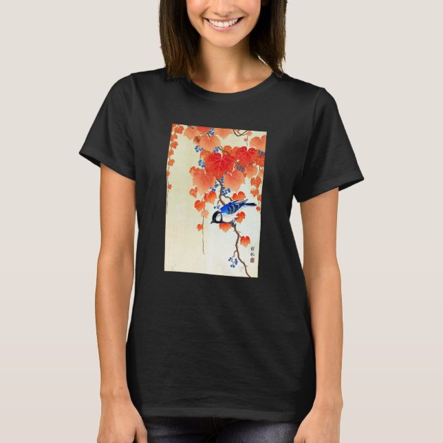 Camiseta Bird on Branch by Ohara Koson (Frente)