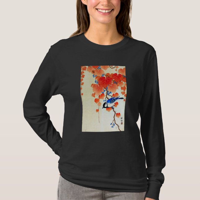 Camiseta Bird on Branch by Ohara Koson (Frente)