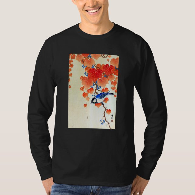 Camiseta Bird on Branch by Ohara Koson (Frente)