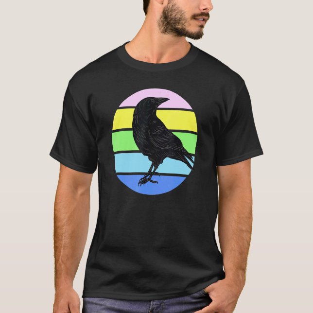 Camiseta Bird Raven Silhouette Bird (Frente)