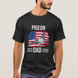 Camiseta Bird US Flag 4° de julho Dia do Pai Pai Pombo