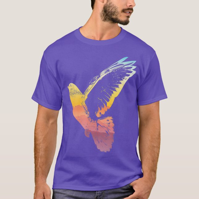 Camiseta Bird vector silhouette Cool Pigeon (Frente)
