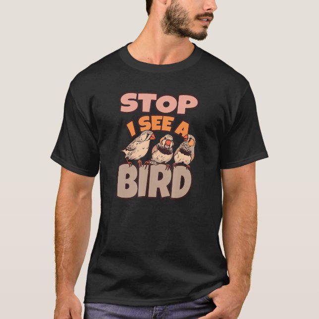 Camiseta Bird Watching Binoculars Bird Species (Frente)