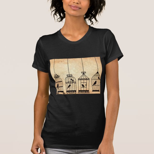 Camiseta Birdcage Silhouettes (Frente)