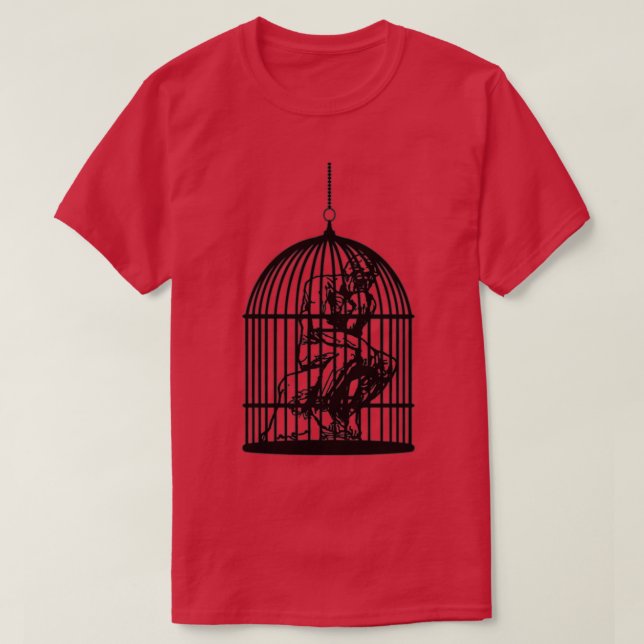 Camiseta Birdcage Thinker (Frente do Design)