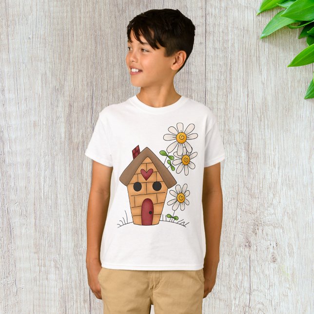 Camiseta Birdhouse E Flores (Criador carregado)
