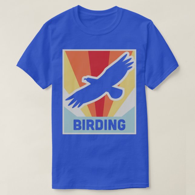 Camiseta BIRDING Vintage Style Bird Watting (Frente do Design)