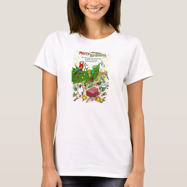 Camiseta Birdmess alegre (Frente)