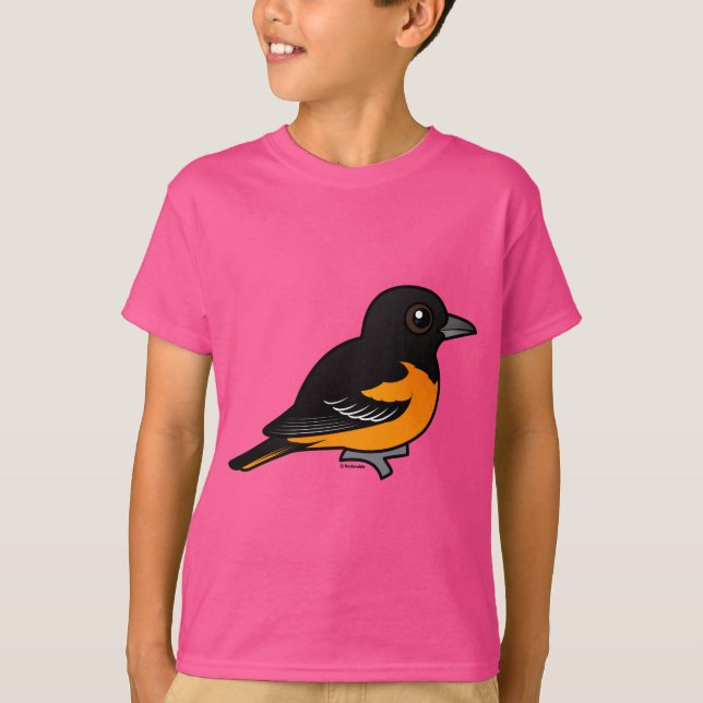 Camiseta Birdorable Baltimore Oriole (Frente)