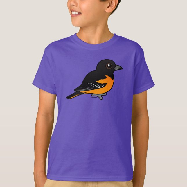 Camiseta Birdorable Baltimore Oriole (Frente)