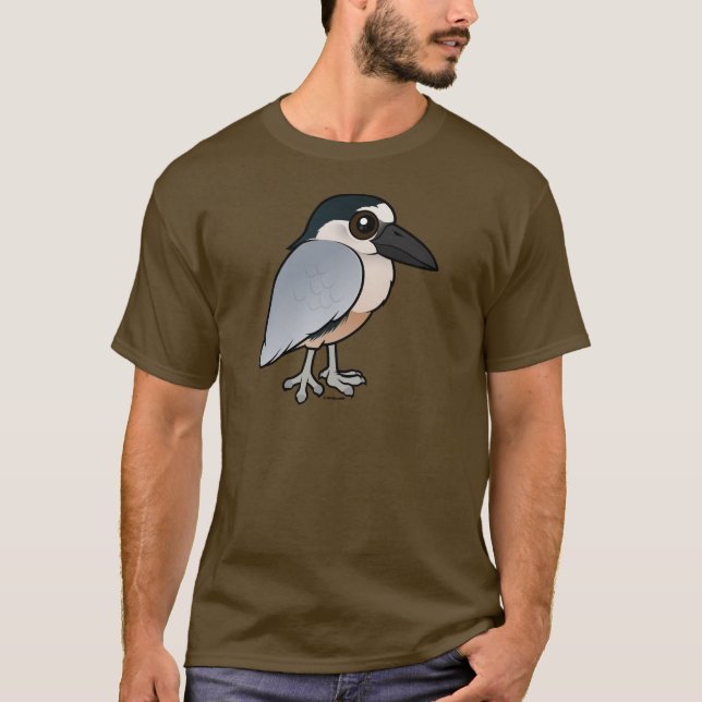 Camiseta Birdorable Barco-faturou a garça-real (Frente)
