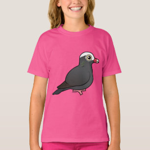 Camiseta Birdorable Branco-coroou o pombo