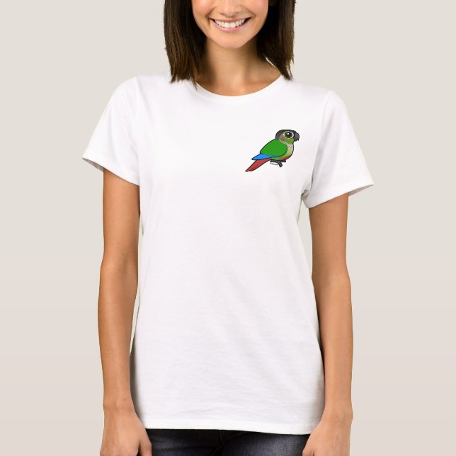 Camiseta Birdorable Conure Verde-cheeked (Frente)