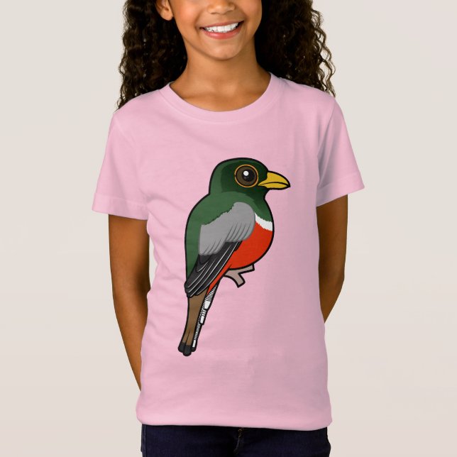Camiseta Birdorable Elegant Trogon (Frente)
