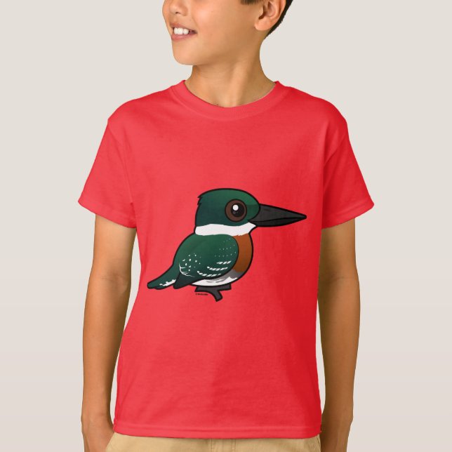 Camiseta Birdorable Green Kingfisher (Frente)