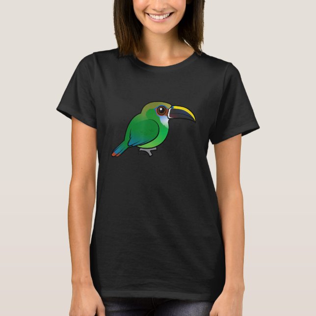 Camiseta Birdorable Northern Emerald Toucanet Cute Little T (Frente)