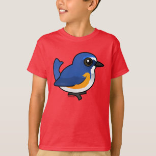 Camiseta Birdorable Vermelho-flanqueou Bluetail