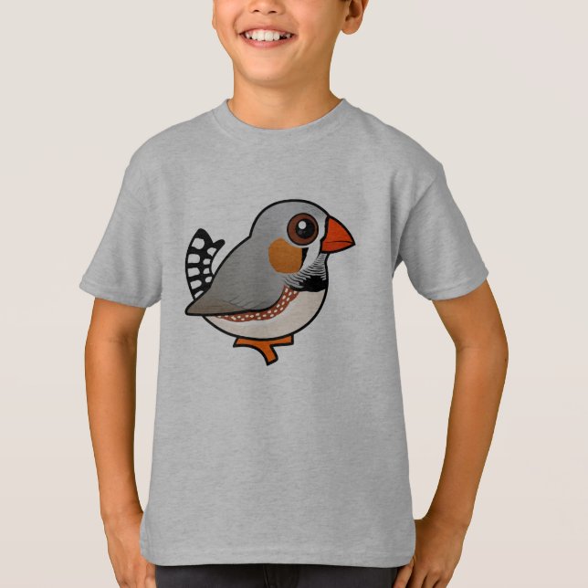 Camiseta Birdorable Zebra Finch (Frente)