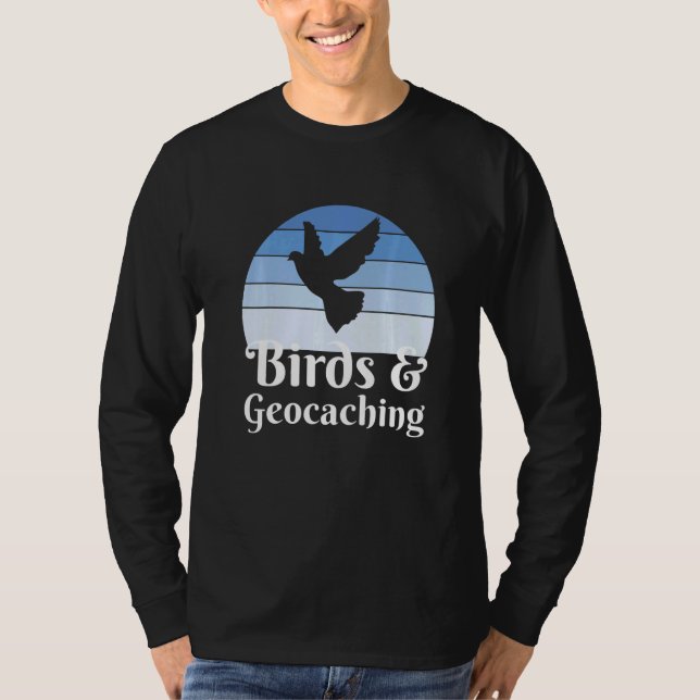 Camiseta Birds And Geocaching   (Frente)