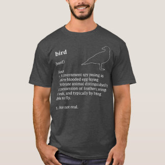 Camiseta Birds Arent Real Dictionary Minimalist
