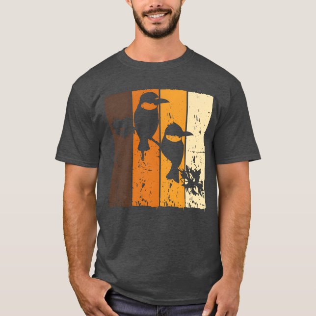 Camiseta Birds Art Budget Sparrow Canary Parrot Hummingbird (Frente)