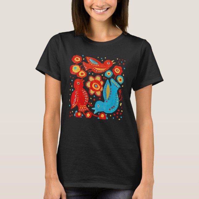 Camiseta Birds of Happiness Ukra.inian Birds Flower Peace L (Frente)