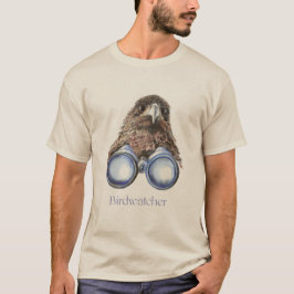 Camiseta Birdwatcher Hawk Bird A Observar-Te Humor